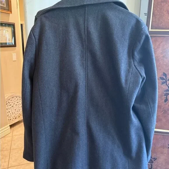 🧥 Kenneth Cole Reaction Men’s Wool-Blend Peacoat – Size Large